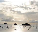 Survol de la magnifique île Saint-Barthélémy.