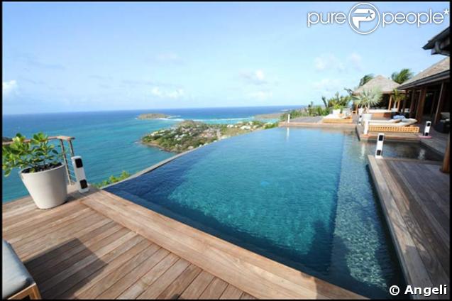 La maison de vacances de Johnny et Laeticia Hallyday, à Saint-Barthélémy.