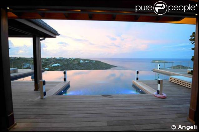 La maison de vacances de Johnny et Laeticia Hallyday, à Saint-Barthélémy.