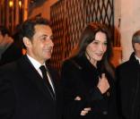 Nicolas Sarkozy et son épouse Carla Bruni, font une promenade romantique. 14/01/09