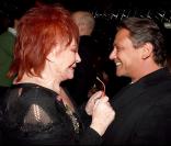 Régine et son producteur Valéry Zeitoun lors de la promo de l'album  Regine's Duets  chez... Regine's !