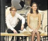 Lorant Deutsch et Emilie Chesnais lors du filage de la pièce L'Anniversaire
