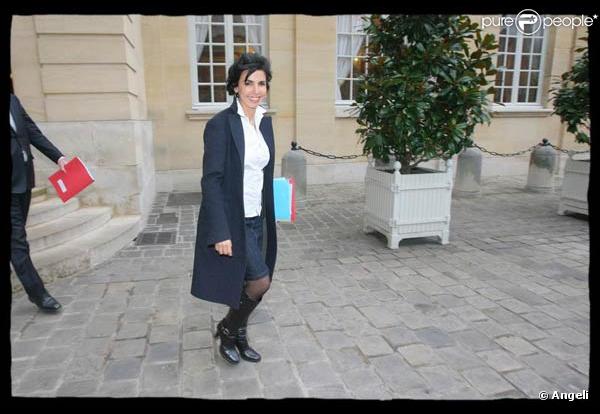 Rachida Dati participe au Comité interministériel de lutte contre le racisme et l'antisémitisme. 16/01/09 