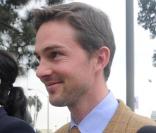 Daniel Giersch à la sortie du tribunal de Santa Monica hier