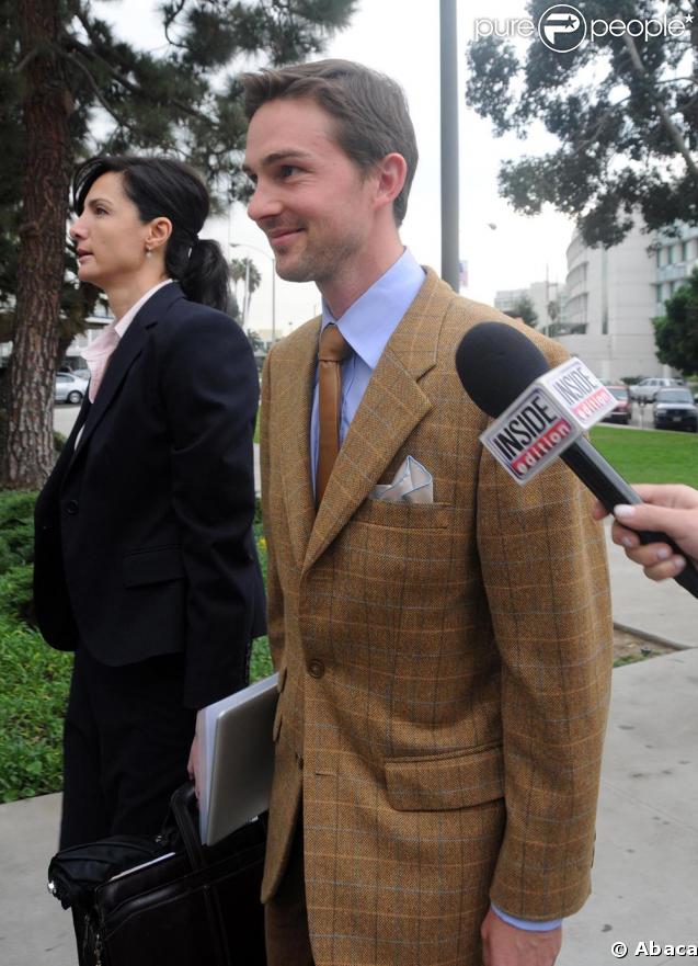 Daniel Giersch à la sortie du tribunal de Santa Monica hier