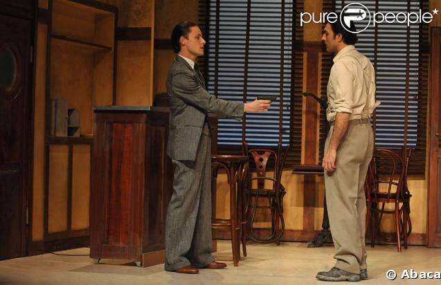 Xavier Lafitte et Oliver Sitruk au théâtre des Mathurins (Paris) pour la pièce 