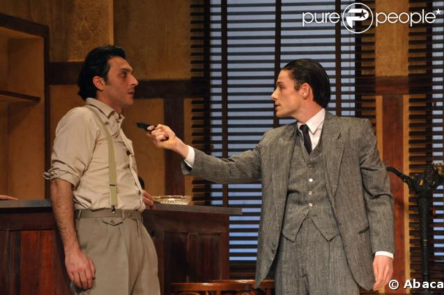 Oliver Sitruk et Xavier Lafitte au théâtre des Mathurins (Paris) pour la pièce 