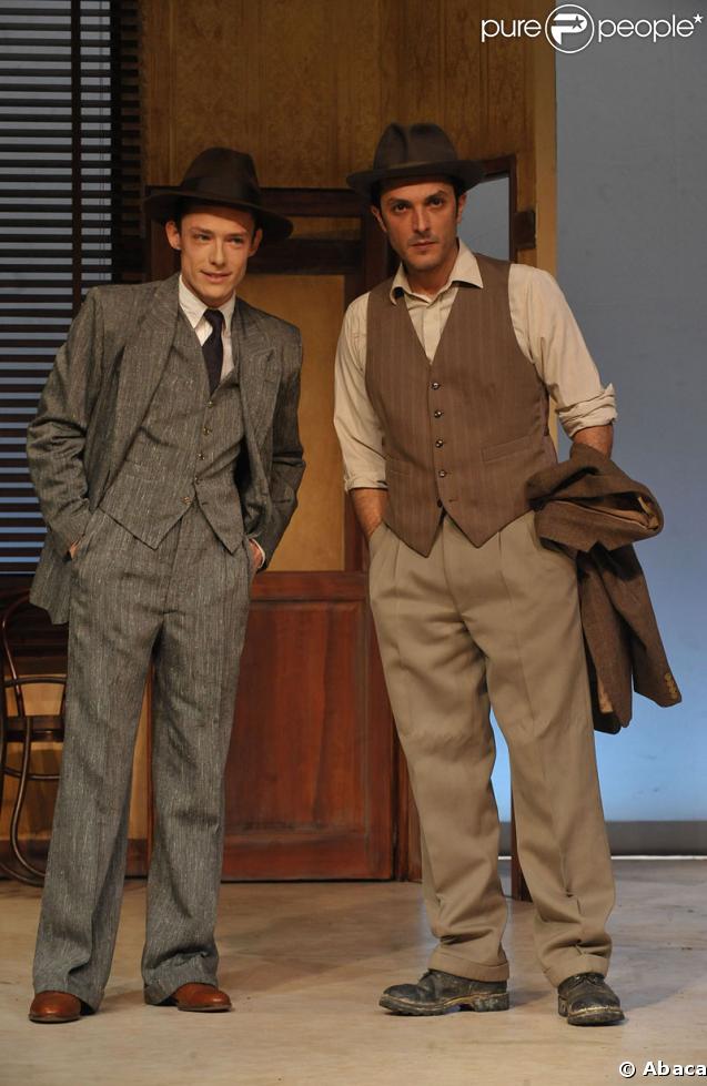 Xavier Lafitte et Olivier Sitruk au théâtre des Mathurins (Paris) pour la pièce 
