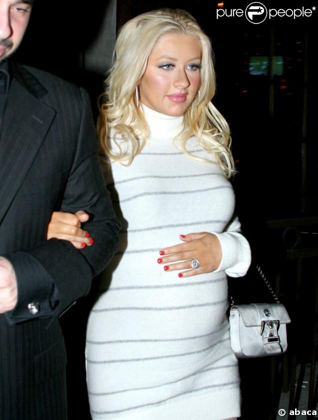 Christina Aguilera, maman début 2008