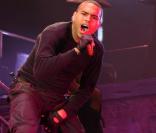 Chris Brown lors de son concert à Bercy