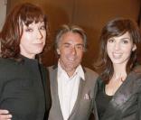 Caroline Barclay, Julie Arnold et Gérard Holtz au dîner annuel de l'hôtel Guanahani.  28/01/09