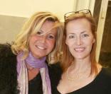 Fiona Gélin et Gabrielle Lazure au dîner annuel de l'hôtel Guanahani.  28/01/09