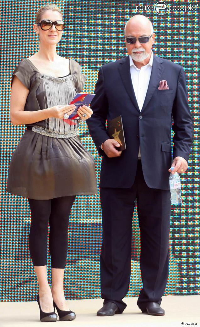 Céline Dion et son époux. 