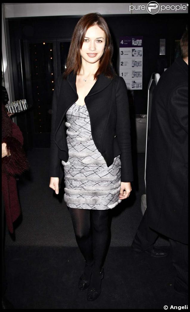 Olga Kurylenko au défilé AnnHagen, durant la semaine de la mode, à Copenhague, le 6 février 2009