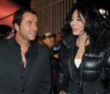 Lundi 8 février 2009, générale de la comédie musicale Cléopâtre, la dernière reine d'Egypte : Bernard Montiel et Yamina Benguigui 