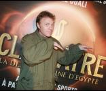 Lundi 9 février 2009, générale de la comédie musicale Cléopâtre, la dernière reine d'Egypte : Christophe Hondelatte en retar pour le casting ! 