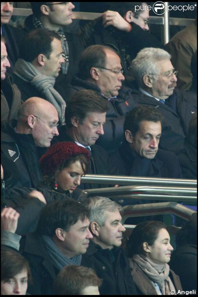 Nicolas Sarkozy et Bernard Laporte au Parc des Princes