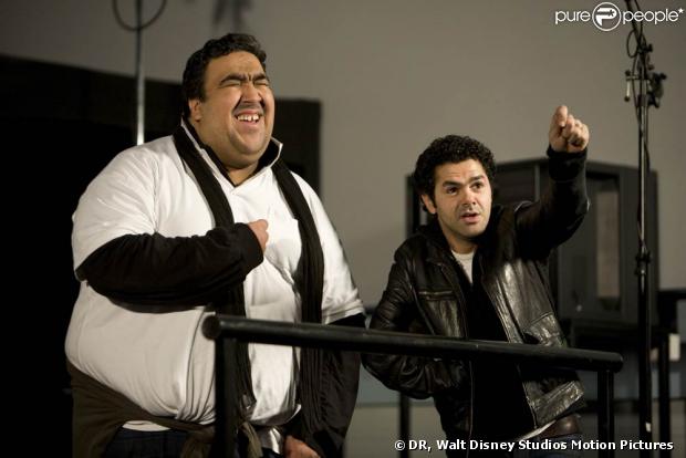 Wahid et Jamel Debbouze du Jamel Comedy Club en plein doublage