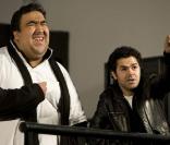 Wahid et Jamel Debbouze du Jamel Comedy Club en plein doublage