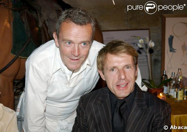 Alain Passard, le fiancé d'Audrey Pulvar garde ses trois étoiles (ici avec Lambert Wilson) 