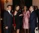 Nicolas Sarkozy et Carla Bruni sont reçus officiellement par le président mexicain Felipe Calderon et sa femme pour le dîner de gala officiel à Mexico le 9 mars 2009
