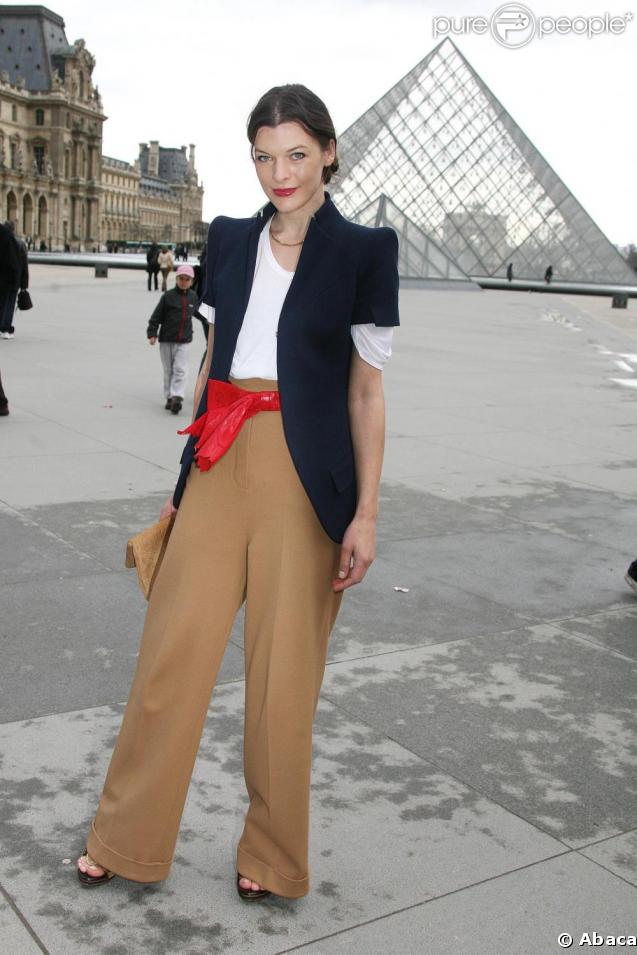 Milla Jovovich au défilé Vuitton !