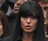 Angelina Jolie sur le tournage de Salt