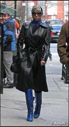 Mary J Blige à New York le 22 mars 2009