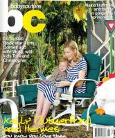 Kelly Rutherford et son fils Hermes en couvertur de Baby Couture