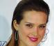 Petra Nemcova mise sur des lèvres flashy lors d"un gala à New York le 15 octobre 2008 