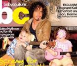 Chris Cornell et ses enfants Toni et Christopher Nicholas en couverture de Baby Couture