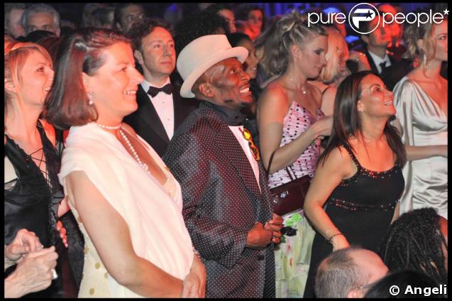 Jimmy Cliff, grand fan de Chuck Berry, lors du 55e Bal de la Rose, qui s'est tenu le 28 mars 2009, dans la principauté de Monaco !