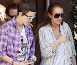 Lindsay Lohan et Samantha Ronson se rendent chez des amis. 28/03/09