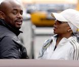 Mary J. Blige et des amis dans les rues de New York, le 28 mars 2009