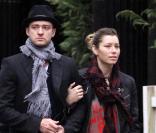 Justin Timberlake et Jessica Biel 