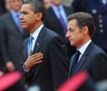 Nicolas Sarkozy a accueilli son homologue Barack Obama à Strasbourg 
