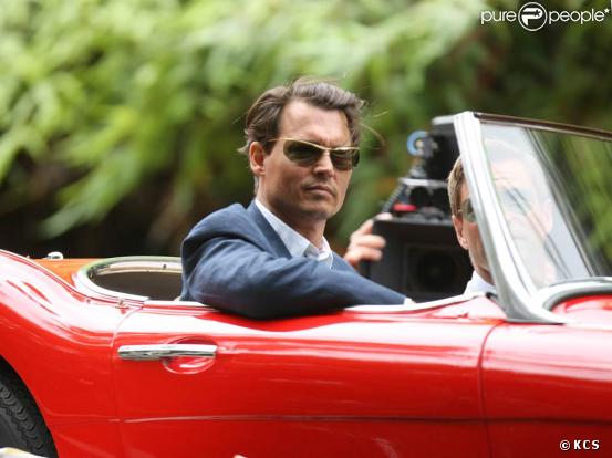 Johnny Depp, sur le tournage de The Rum Diary, le 2 avril 2009, à Porto Rico !