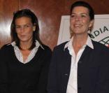  Spès Nihangaza, Stéphanie et Caroline de Monaco,  à la signature d'un accord d'engagement entre l'Amade Burundi, l'Amade Mondiale et Fight Aids Monaco. 03/04/09 