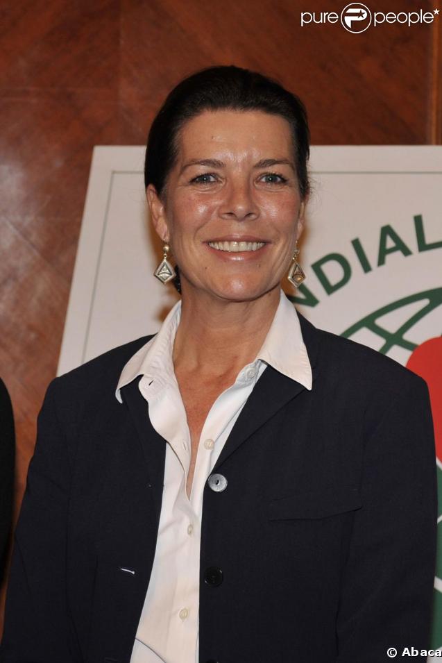  Caroline de Monaco,  à la signature d'un accord d'engagement entre l'Amade Burundi, l'Amade Mondiale et Fight Aids Monaco. 03/04/09