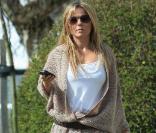 Geri Halliwell se rend chez des amis à Londres. Mars 2009