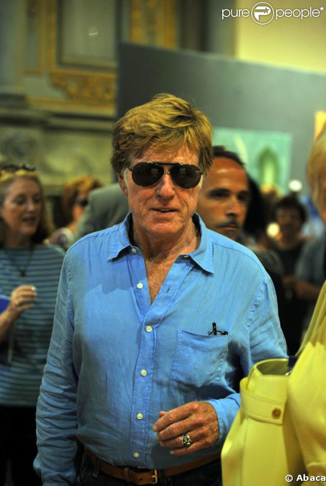 Robert Redford en Italie en août 2008 