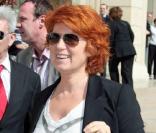 Véronique Genest au mariage de Françoise Laborde