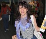 Juliette Lewis à l'aéroport de Burbank Bob Hop, le 11 avril 2009