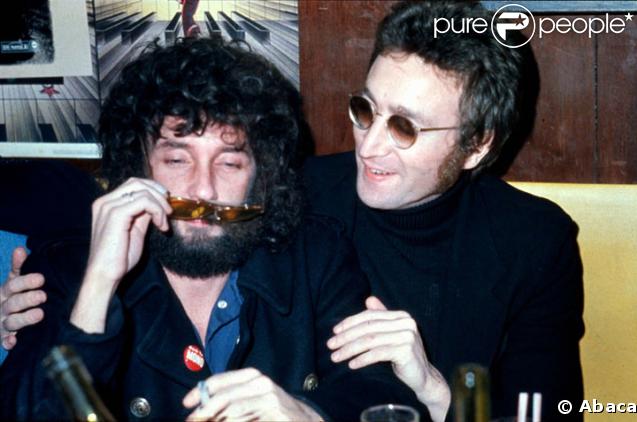 Phil Spector dans les années 70 avec John Lennon 