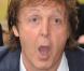 Les facétieuses grimaces de Paul McCartney pour l'inauguration de l'étoile de George Harrison sur Hollywood Bvd, le 14 avril 2009