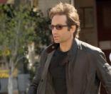 David Duchovny sur le tournage de Californication, le 16/04/09