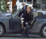 David Duchovny et Evan Handler sur le tournage de Californication, le 16/04/09