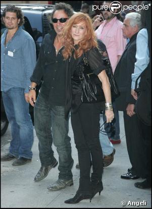 Bruce Springsten et sa femme Patti Scialfa