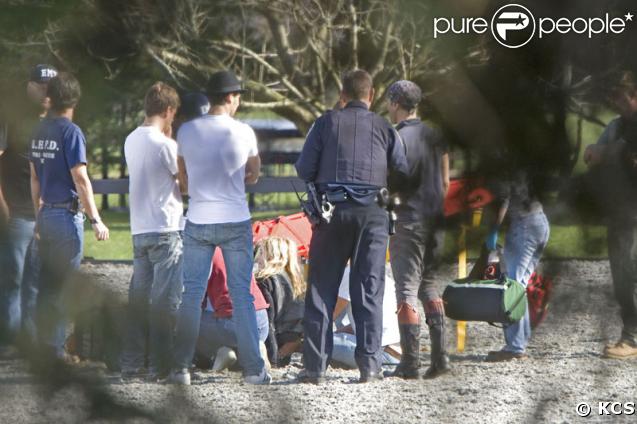 Madonna est tombée de son cheval le 18 avril 2009 sur l'île d'Eastern Long