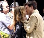Jennifer Aniston et Jason Bateman sur le tournage de The Baster... séquence baisers...